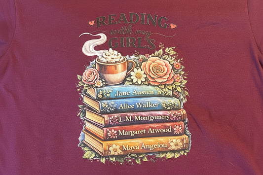 Reading with my Girls Tshirt