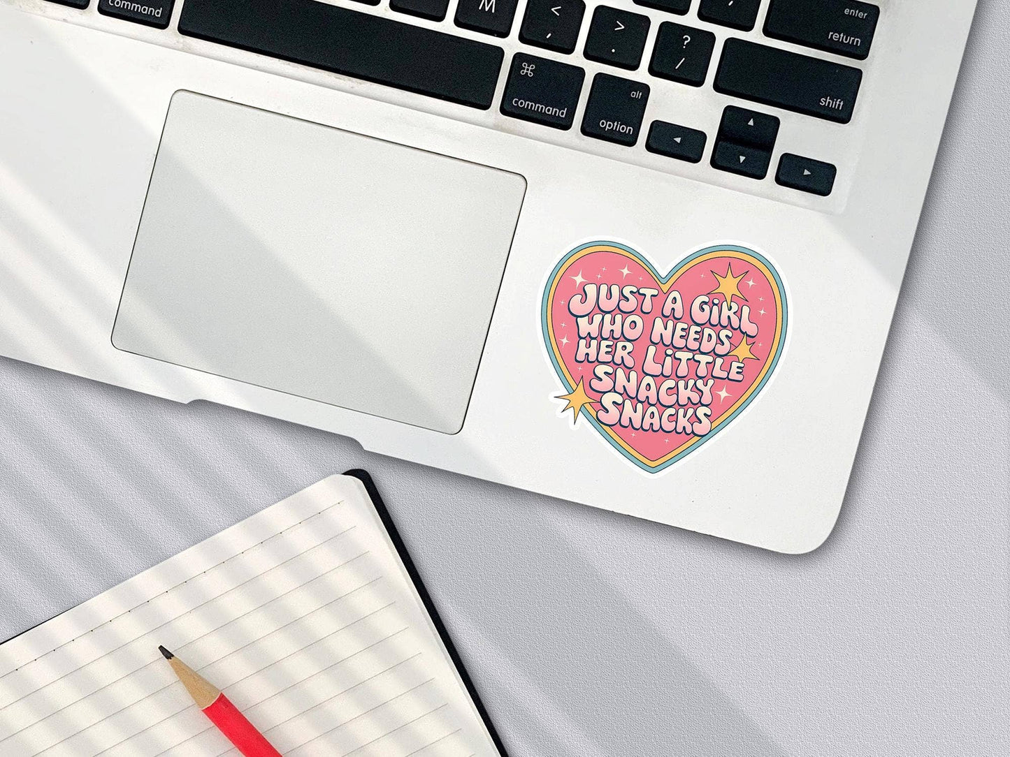 Just a Girl Who Needs Her Little Snacky Snacks Sticker