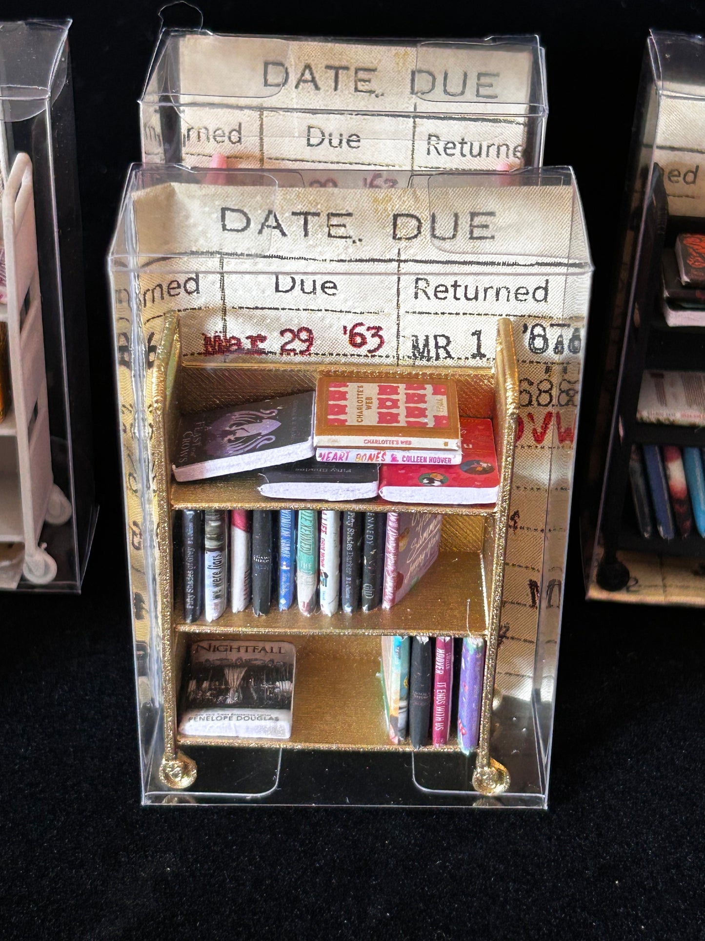 Mini Library Book Cart
