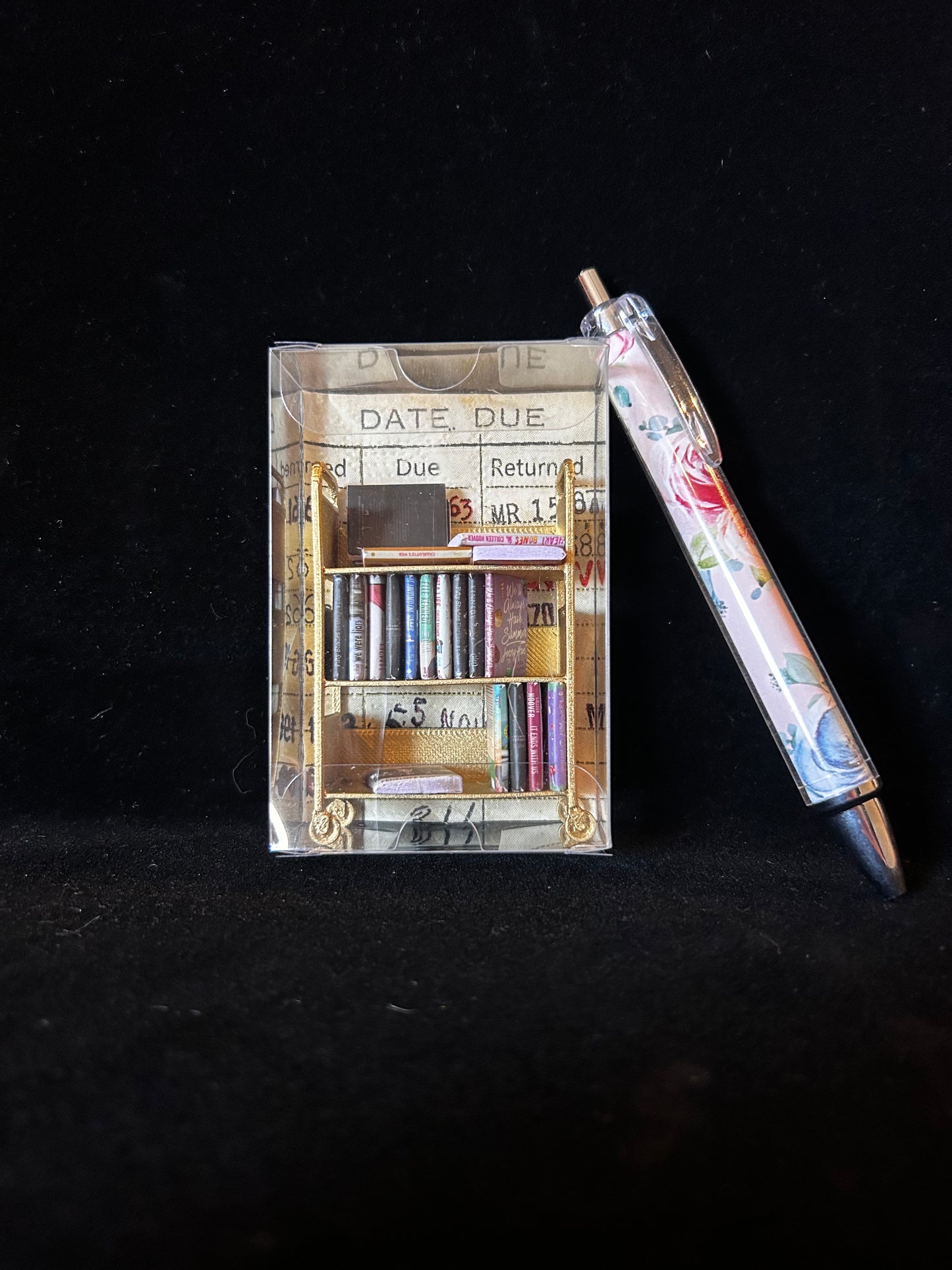 Mini Library Book Cart