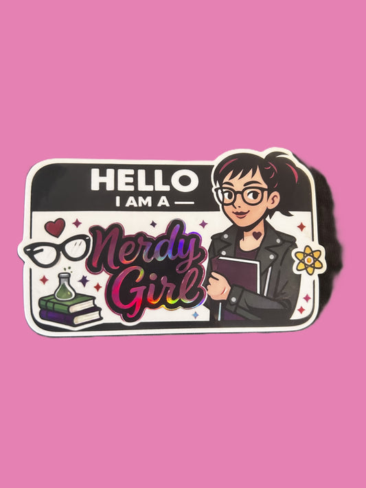 Nerdy Girl Stickers