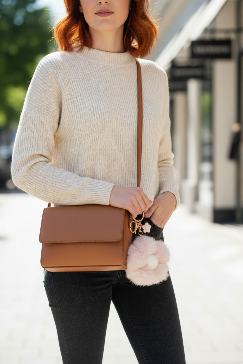 Fuzzy Floral - Purse charms