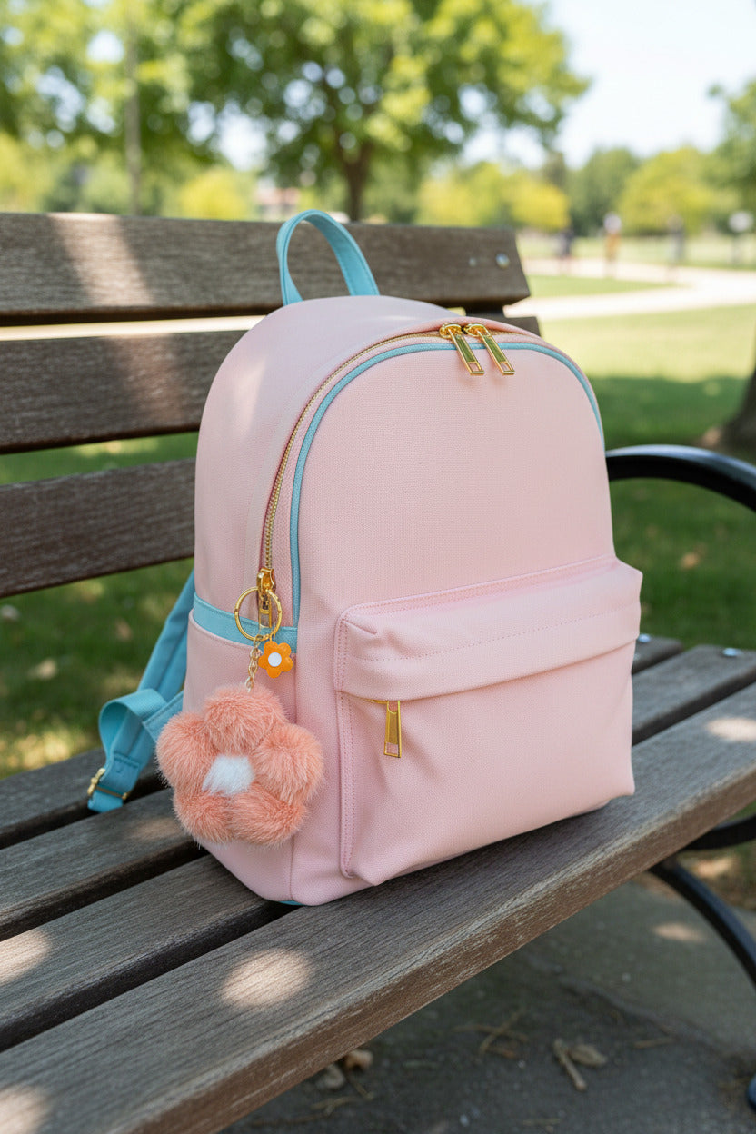 Fuzzy Floral - Purse charms