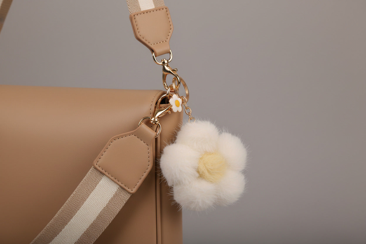 Fuzzy Floral - Purse charms