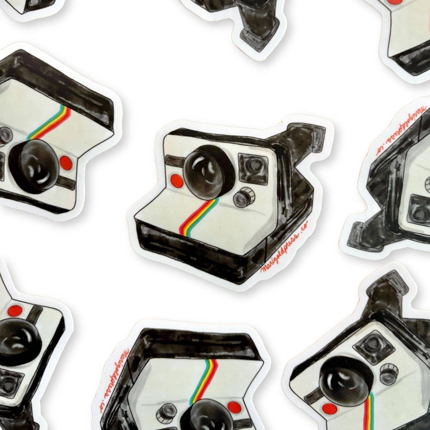 Classic Polaroid Camera Sticker - The Original Overshare