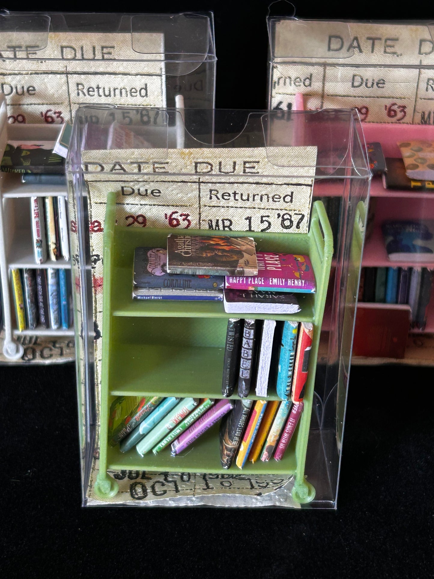 Mini Library Book Cart